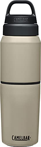 Camelbak Multibev Stainless Steel Vacuum Insulated Drinks Bottle - Dune/Dune - 17oz/12oz - 500ml/350ml