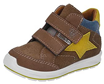 RICOSTA Jungen Boots Kimi von Pepino, Weite: Mittel (WMS),Sympatex,wasserdicht,Kinderschuhe,Klettstiefel,Booties,Hazel (264),22 EU / 5 Child UK