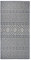 vidaXL Outdoor Teppich Flachgewebe Witterungsbeständig UV-beständig Außenteppich Balkon Terrasse Garten Swimming Pool 100x200cm Blau Gestreift