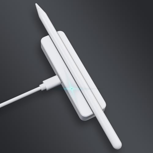 sciuU Magnetic Charging Dock compatible with Apple Pencil 2, Charger Charging Station with 1m Cord USB, Stand Holder Adapter