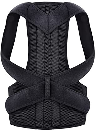 DERBUT Einstellbare Haltungskorrektur Rückenstütze Schulter Rückenstütze Haltungskorrektur Wirbelsäule Haltungskorrektur Gesundheit Fixer Tape (Color : Choose Your Size, Size : XXL)