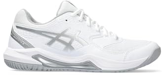 ASICS Dedicate 8 Woman Tennis Shoes White Silver