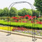 Rosenbögen aus Metall stabil 120/140/160/180/200/240/280/300/350cm breit Kletterpflanzen Torbogen Rankhilfe Rosengestell Rankbogen Eisen Rosenbogen (Size : 200 Breit x 230cm Höhe)