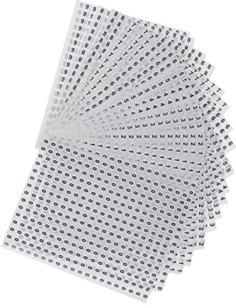 NUOBESTY 6000stücke Runde Zahlenaufkleber Selbstklebende Zahlenkleber Für Inventur Lagerorganisation Mit Für Einfache Identifizierung Und Anbringung