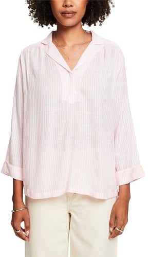 ESPRIT Damen 034ee1f345 Bluse, 695/Pastel Pink, 42