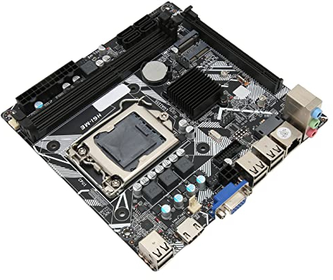Jectse -ITX-Motherboard, H6 ME Dual-Channel-DDR3-Motherboard mit LGA 1155 CPU-Steckplatz, VGA, HDMI, WiFi M.2, NVME M.2, DEBUG Pin USB2.0 Gaming-Motherboard, PCIe 16X