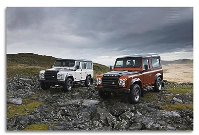 YIBIN Rennwagen-Poster für Defender Super Car Sport Auto Poster Dekorative Malerei Leinwand Wandposter und Kunstdruck Moderne Familie Schlafzimmer Dekor Poster 20 x 30 cm