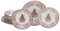CreaTable, 17049, Serie Tannenbaum, 12-teiliges Geschirrset, Teller Set aus Steingut, spülmaschinen- und mikrowellengeeignet, Qualitätsproduktion
