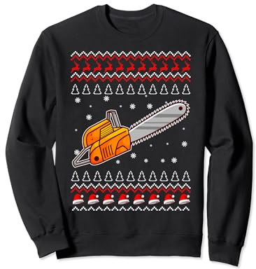 Motorsäge Lustige Weihnachten Kettensäge Sweatshirt
