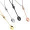 aqlbhz 4PCS Vintage Spoon Necklace Set - Mini Spoon Necklace Charms, Antique Style Tiny Jewelry Accessory for Party Favors