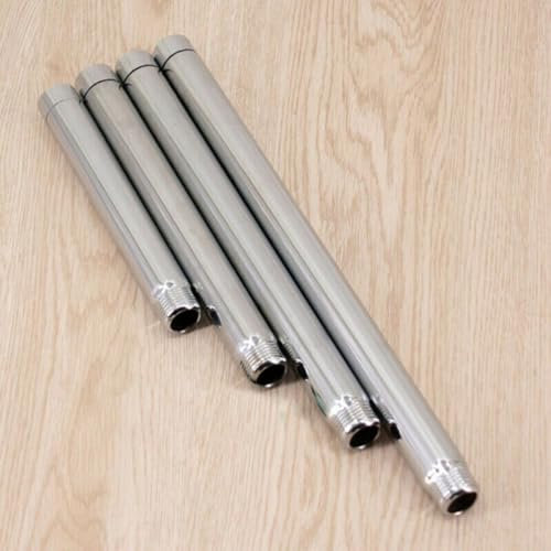 PETSTIBLE Shower Head Extension Pipe, 8in(20cm), Stainless Steel, Polished Chrome, Handheld, 1* Pipe