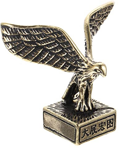 PRETYZOOM Messingverzierungen 4. Juli Figuren Tischfigur Bürodekoration Wohnkultur Ornament Simulation Adler-Skulptur Adler-Dekor Miniatur Kunsthandwerk Schmuckstücke Statue