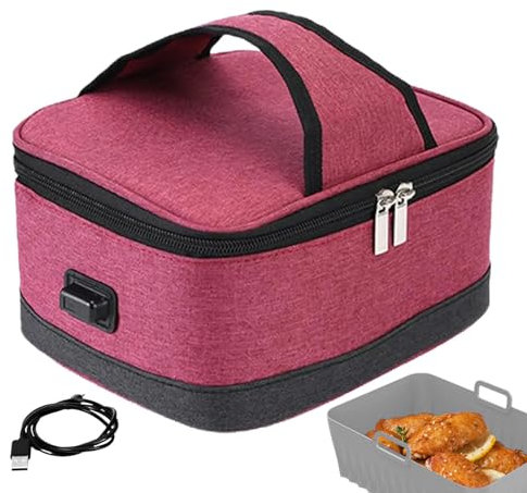 Lunchbox Kühler | USB Heizung Lunchbox Container - Auslaufsicherer Thermo-Kühlsack Lebensmittelkoffer für Outdoor, Schule, Arbeit