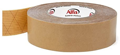 Alfa 1x Sockelleisten Klebeband 55 mm x 50 m doppelseitiges Klebeband mit hoher Anfangs-/Dauerklebkraft zur Montage von Sockelleisten