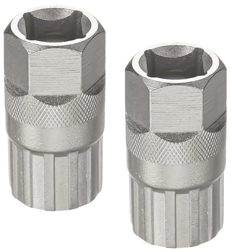 Buaak Bicycle Freewheel Remover, 2 Pcs Freewheel Removal Tool Compatible with Shimano Sunrace Sram Dnp, Mountain Bike Bottom Bracket Repair