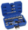 US PRO Tools 29pc Metric Go-Thru Socket Set, Ratchet with Accessories 7558