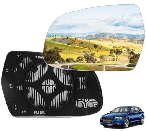 DBREAKS Spiegelglas Ersatz für Audi A3 2010-2013, A4L 2013-2016, A5 2010-2016, Ersatz Spiegelglas Heizbar, Spiegelglas Außenspiegel Glas, Beheizbar Rückspiegelglas(Links)