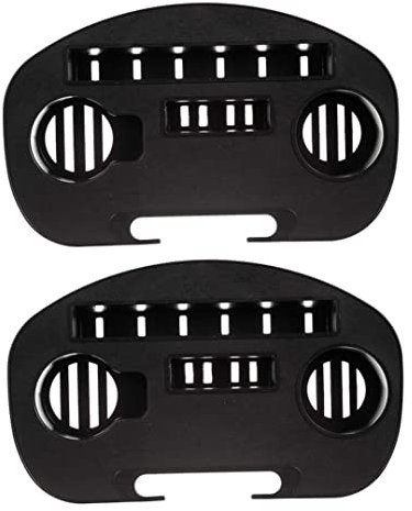 Cndiyald Strandspeicher ordentlich Sun Liege Tablett Strand Aufbewahrungsaufgabe mit mobilen Gerät Slot Snack Tablett für Camping Beach Fishing Garden Innen im Freien 2pcs L.