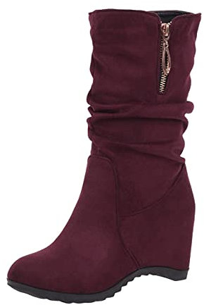 Stivali Alti Donna Stivali Donna con Tacco Largo Boots Stivaletti Donna Neri Stivaletti Donna Invernali Stivali Alti sopra Il Ginocchio Stivali Texani Stivali da