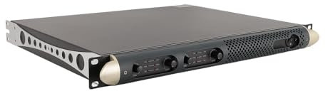 1HE 4-Kanal-Leistungsverstärker, PA-DJ-Verstärker mit 4 XLR-Eingängen und 4 für Speakon-Ausgänge, 4x1150W 4 Ohm DJ-Leistungsverstärker für Live-Sound, Pro-Audio, DJs (EU-Stecker)