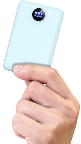 Power Bank, mini power bank 22,5 W, 15000 mAh, con ingresso e uscita USB-C, PD 3.0 QC 3.0, batterie esterne per cellulare, compatibile con iPhone, e altro ancora