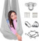 DTREEL Sensorische Ganzkörpersocken, Yogatuch Zum Aufhängen, Sensorische Vertikaltuch, Sensorische Ganzkörper Socken Für Autismus, Hängesessel Nestschaukel Mit Zubehör(F)