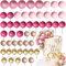 Roaring Good Time rose ball topper gâteau rose or ballons pour décoration gâteau accessoires balles décorations gâteau pour anniversaire mariage douche nuptiale babydouche