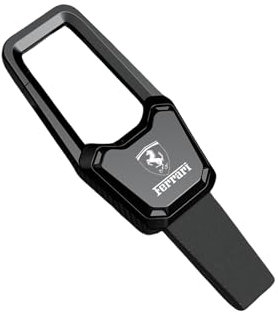 DYQCD 1 Pezzi Portachiavi Auto per Ferrari 458 488 812 CaliforniaT Anelli Portachiavi Portachiavi con Anello Resistente e Duraturo Moschettone Accessori,Blackstyle