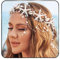 Zoestar Seestern Braut Hochzeit Stirnband Perle Braut Haar Rebe Muschel Kopfschmuck Strand Hochzeit Haarschmuck für Frauen
