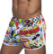 Sunfashion Windel Badehose Cool Sports Print Fit Beach Shorts Triangle Fashion Sexy Badehose Badehosen Männer Große Größen (Red, XXL)