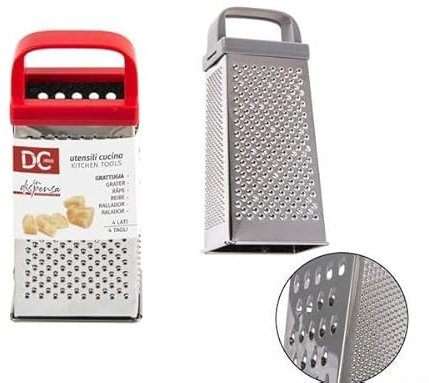 Rallador multifunción 4 lados 9 x 6,5 x 20,5 gris