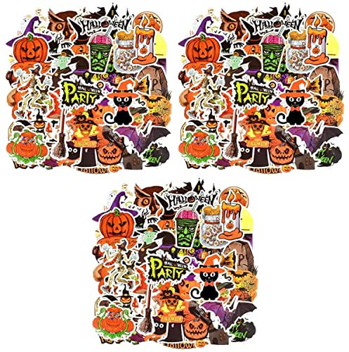Artibetter 150blätter Halloween Aufkleber Für Scrapbooking Koffer Kühlschrank Und Auto Dekorative Sticker Für Halloween-feiern Und Kreative Projekte