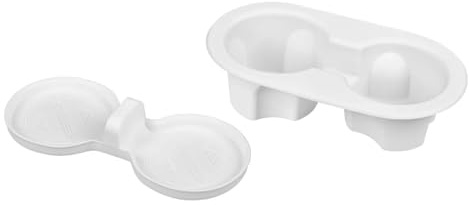 frani Cup Holder 2-Pack for Tesla Model Y Juniper 2025-2027,White | Center Console & Rear Seat Drink Holder Insert (Not for Model Y Juniper Standard/YL)