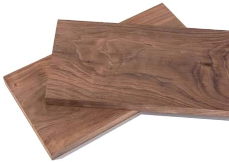 Bois de noyer épais de 10 mm, brut, fin, for meubles, tapisserie, artisanat, planches à découper, L/l 50 mm-600 mm(200mm*100mm*10mm*2pcs)