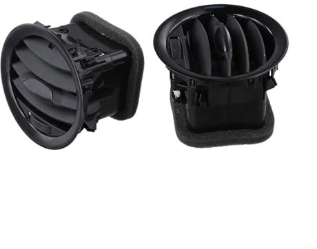 Rejillas de ventilación interiores negras para Opel Adam y Corsa D (2 unidades)