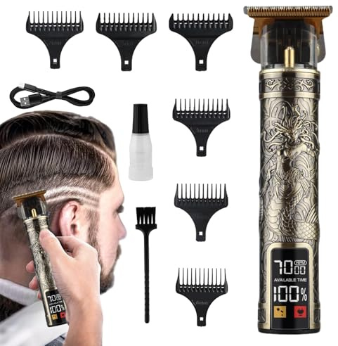 Haarschneider und Haarschnitt Wasserdicht, kabellos und wiederaufladbar für | Barttrimmer Rasierer Haarschneideset für Vater, Friseur, Freund und den Sohn