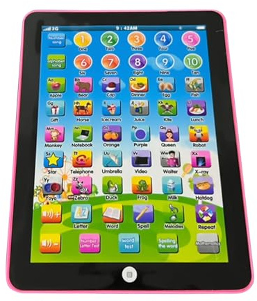 Tablet infantil - Educatieve Tablet Voor Niños | Tablet Voor Niños Met Simkaart | Educatieve Niños Taablet Met Ouderlijk Toezicht | Interactief Electrónico Educatief Speelgoed V0or ONT