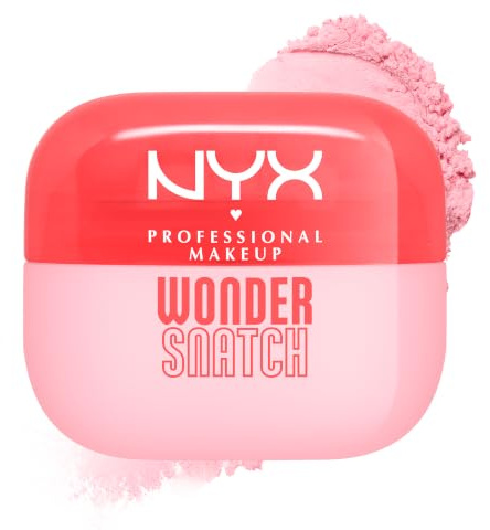NYX PROFESSIONAL MAKEUP Wonder Snatch Setting Powder, Lifting Loose Powder With Up To 16HR Wear - Cheeky Cherry (Brightening Pink)