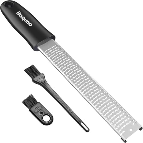 Lemon Zester, Grater Zester — Parmesan Cheese Lemon, Ginger, Garlic, Nutmeg, Chocolate, Vegetables, Fruits - Razor-Sharp Stainless Steel Blade