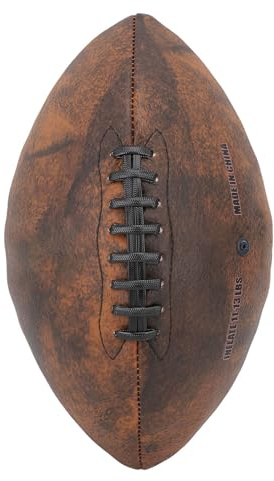 Aramox Rugbyboll, PU Träningsfotboll, Storlek 9 med Bekvämt Grepp och Vintagedesign, Måttlig 13,1 Oz Vikt, för Träningsmatchspel och Spelare i Olika åldrar