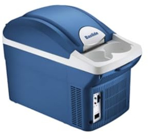Ronyme Refrigerador de Coche Frigorífico Portátil Mini Heladera Función Doble y Frío Plástico PP Adecuado para Camping Viaje Oficina Uso Diario en Coche, 8 Litros, Tipo Automotriz 12V