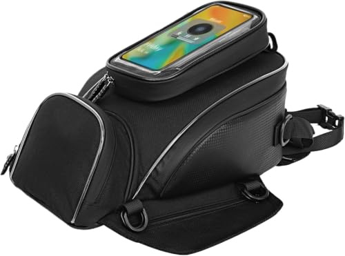 RLOPWAD Motorrad Tankrucksack für Harley Pan America 1250, Wasserdicht Magnetisch Kraftstofftank Tasche Gepäck Touchscreen
