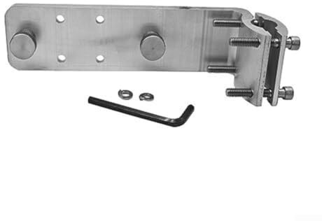 Felicafie Marine Boot Grill Halterung mit Schnellspannklemme, passend für 2,2 - 2,5 - 0,6 cm runde oder 2,5-0,6 cm quadratische Geländer, Aluminium-Edelstahl-Grillhalterung
