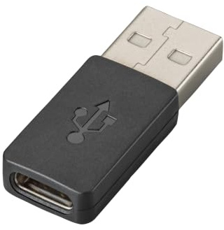 Plantronics 209505 – 01 Usb-Type C USB-Type Schwarz Adapter Cable – Adapter für Kabel (USB-Type C, USB-Type A, männlich/weiblich, Schwarz)