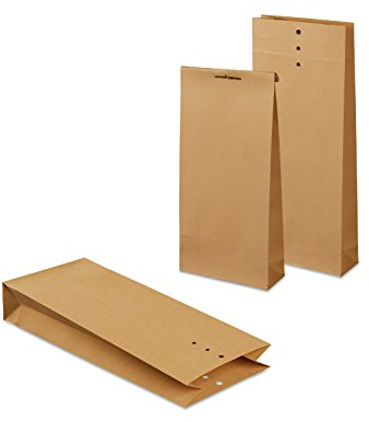 mashpaper Musterbeutel Klotzbodenbeutel 1000 Stück braun Nr. 5 Format: 120x285x50 mm 103820