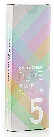 czxwyst KACO Soft Touch Retractable Gel Ink Pens 0.5mm Fine Point (Macaron Series 5-Pack Black Ink)
