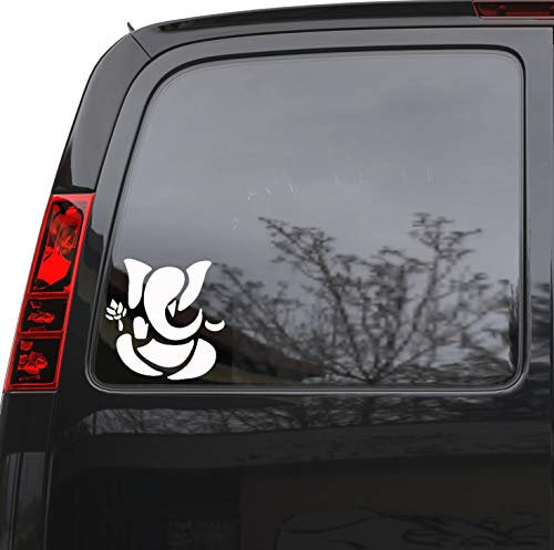 myrockshirt Wandtattoo Aufkleber Auto- Ganesha Elefant Hinduismus LKW Laptop Fenster 5 x 5.1 i3490cfür alle gla