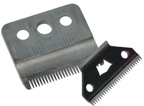 vhbw 2x lames de rechange (1x grand couteau, 1x lame de précision) compatible avec Moser Edition 1400, 1420 (A-C) tondeuse à cheveux