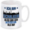 Herzbotschaft Tasse mit Motiv Modell: Ich Bin Schalker, Also Bin ich Cooler als du