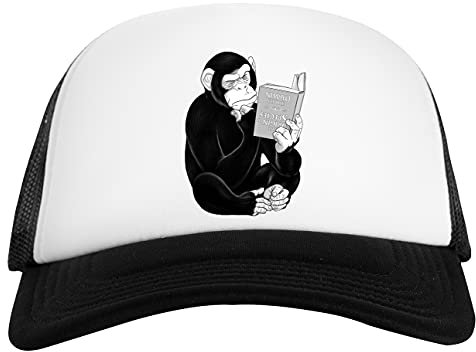 Origin of Species Monkey Weiß Schwarz Unisex Baseball Cap White Black Unisex